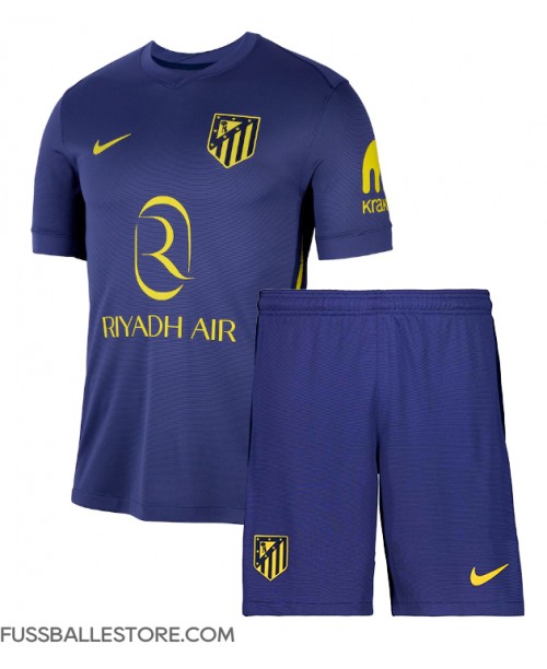 Günstige Atletico Madrid Marcos Llorente #14 Auswärts Trikotsatzt Kinder 2025-26 Kurzarm (+ Kurze Hosen)